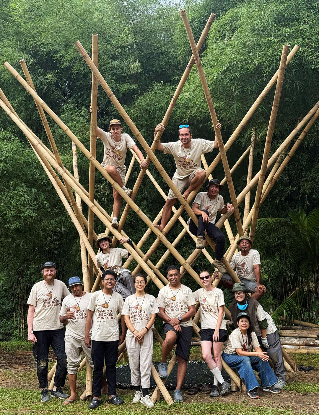 Workshop participants Bamboo Unboxed Workshop 2025